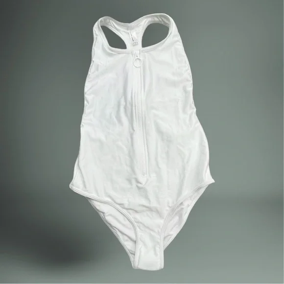 American Apparel Nylon Tricot Zip Up Sleeveless One-Piece - Picture 6 of 11